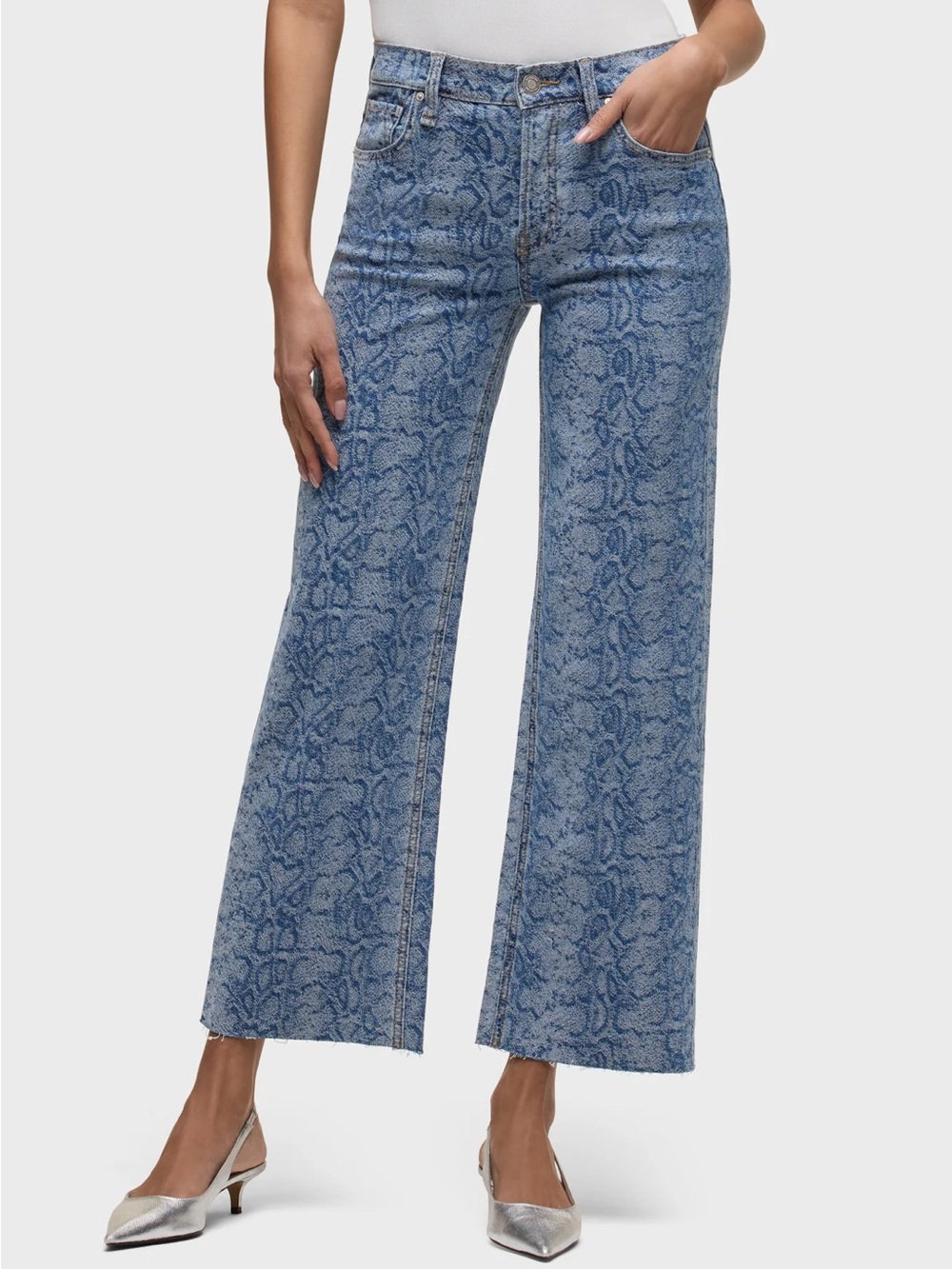 Hudson Rosie High-Rise Wide Leg Ankle Jean in Venom